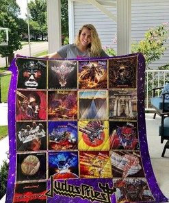 Judas Priest Albums Quilt Bedding Set for Metal Fans