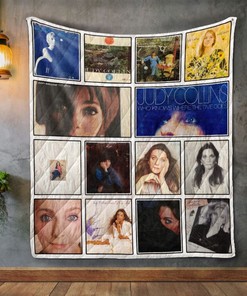 Judy Collins Album Covers Quilt Blanket for Folk Music Fans