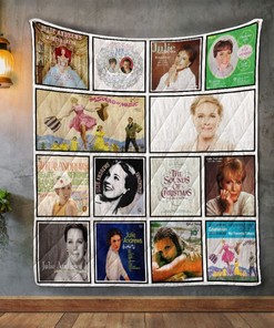 Julie Andrews Album Covers Quilt Blanket - Customized Quilt for Music Fans