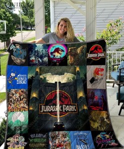 Jurassic Park Quilt Blanket Set for Dinosaur Lovers