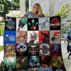 Jurassic Park T-Shirt Quilt Blanket for Dinosaur Fans
