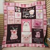 Just A Girl Who Loves Pigs Quilt Bedding Set - Lovely Gifts for Animal Lovers