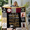 Just A Wizard Girl Living In A Muggle World Harry Potter Girl Collection Quilt Blanket