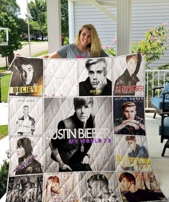 Justin Bieber Believe Collection Collected Quilt Blanket Bed Set for Girls