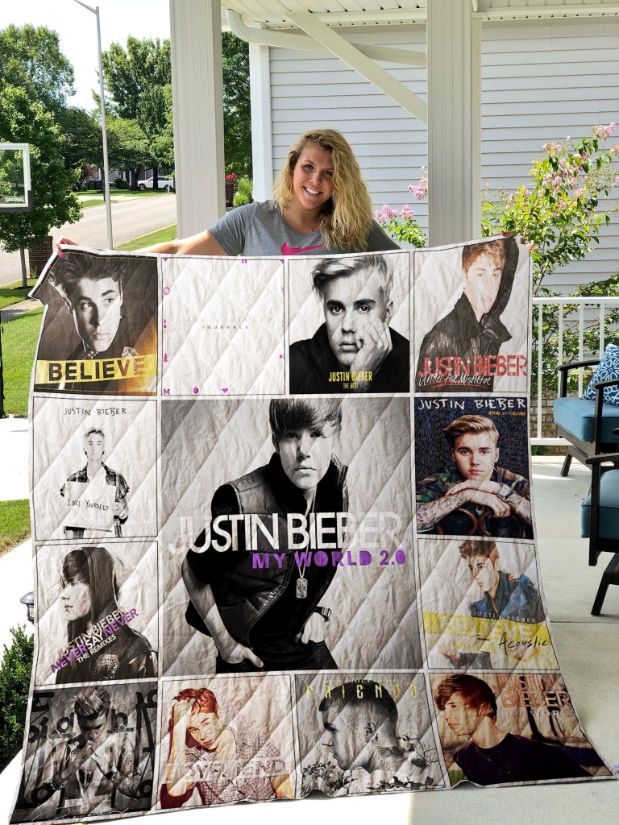 Justin Bieber Believe Collection Collected Quilt Blanket Bed Set for Girls
