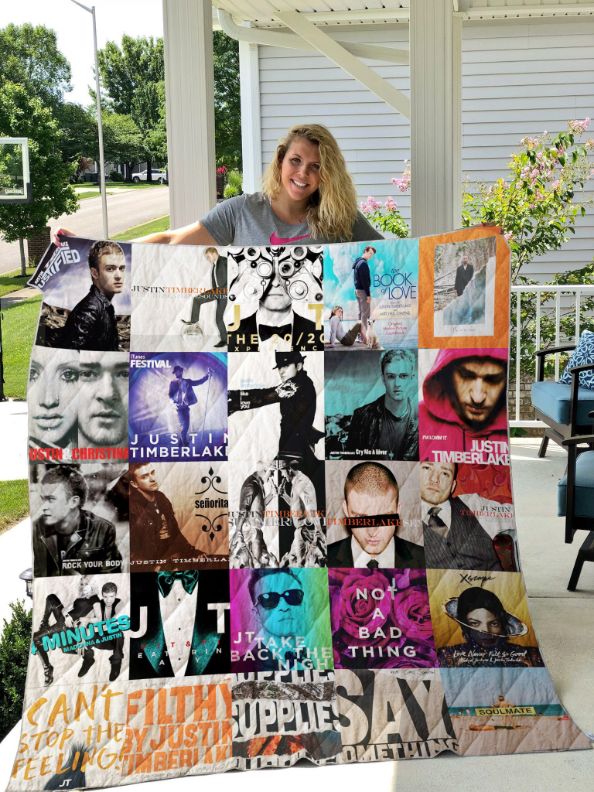 Justin Timberlake Collection Quilt Bedding Set for Music Fans