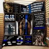 K-9 Police Officer Blue Lives Matter Quilt Bedding Set - Show your support for law enforcement quilt bedding set.