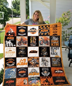 KTM Motocycles Quilt Bedding Set for Fans