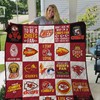 Kansas City Chiefs Collected Quilt Blanket - Best Gifts for Sports Fans