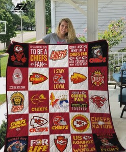 Kansas City Chiefs Collected Quilt Blanket - Best Gifts for Sports Fans