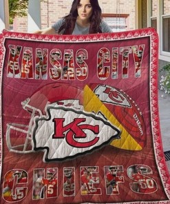 Kansas City Chiefs Collection Quilt Bedding Set with Bed Set Queen, Perfect Gifts for Fans