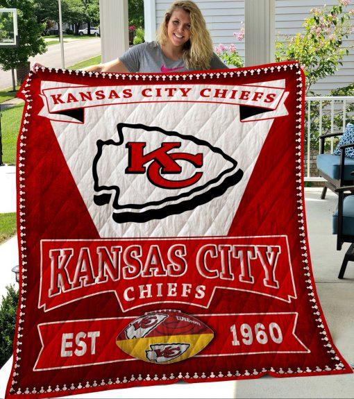 Kansas City Chiefs Quilt Bedding Set - Ideal for Football Fans