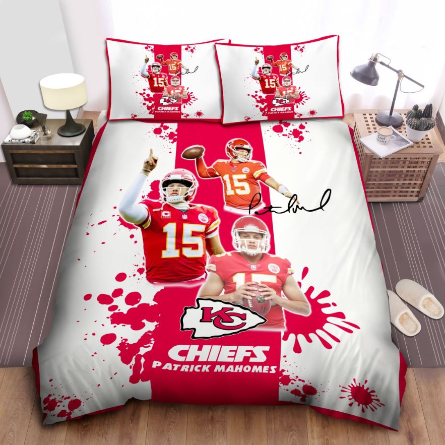 Kansas City Chiefs duvet cover and pillowcase bedding set quilt blanket