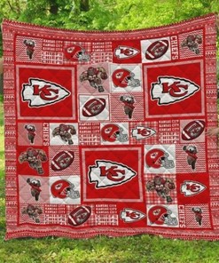 Kansas City Reddy Chiefs: Quilt Bedding Set with Fleece Blanket for Chiefs Fans