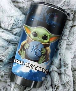 Kansas City Royals Baby Yoda MLB Tumbler for Star Wars and Baseball Fans