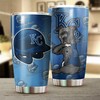 Kansas City Royals MLB Tumbler Featuring a Funny Dog Design