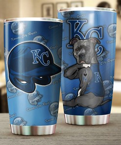 Kansas City Royals MLB Tumbler Featuring a Funny Dog Design