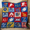 Kansas Jayhawks NCAA Great Quilt Blanket for Fans