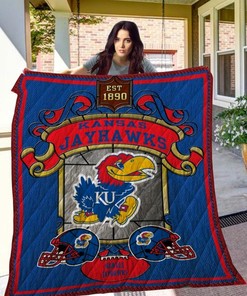 Kansas Jayhawks NCAA Quilt Bedding Set for Fans