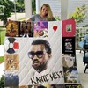 Kanye West Rap Quilt Blanket Hip Hop Bedding Set
