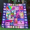 Keep Calm And Do Gymnastics Quilt Blanket for Gym Lovers