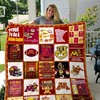 Keep Calm And Go Golden Gophers Minnesota Golden Gophers Ncaa Quilt Bedding Set