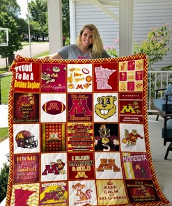 Keep Calm And Go Golden Gophers Minnesota Golden Gophers Ncaa Quilt Bedding Set