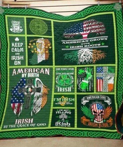 Keep Calm And Irish On Quilt Bedding Set for St. Patrick's Day Celebrations