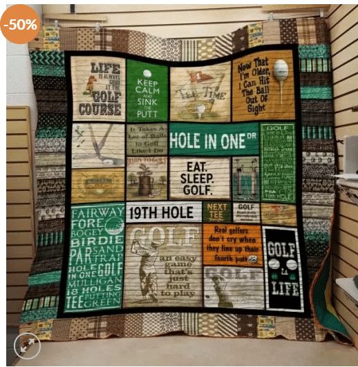 Keep Calm and Sink the Putt Golf Lover's Quilt Bedding Set
