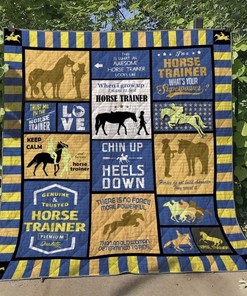 Keep Calm and Train Horses Quilt Bedding Set