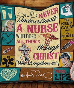 Keep Calm and showcase your profession with this Nurse Life Quilt Bedding Set