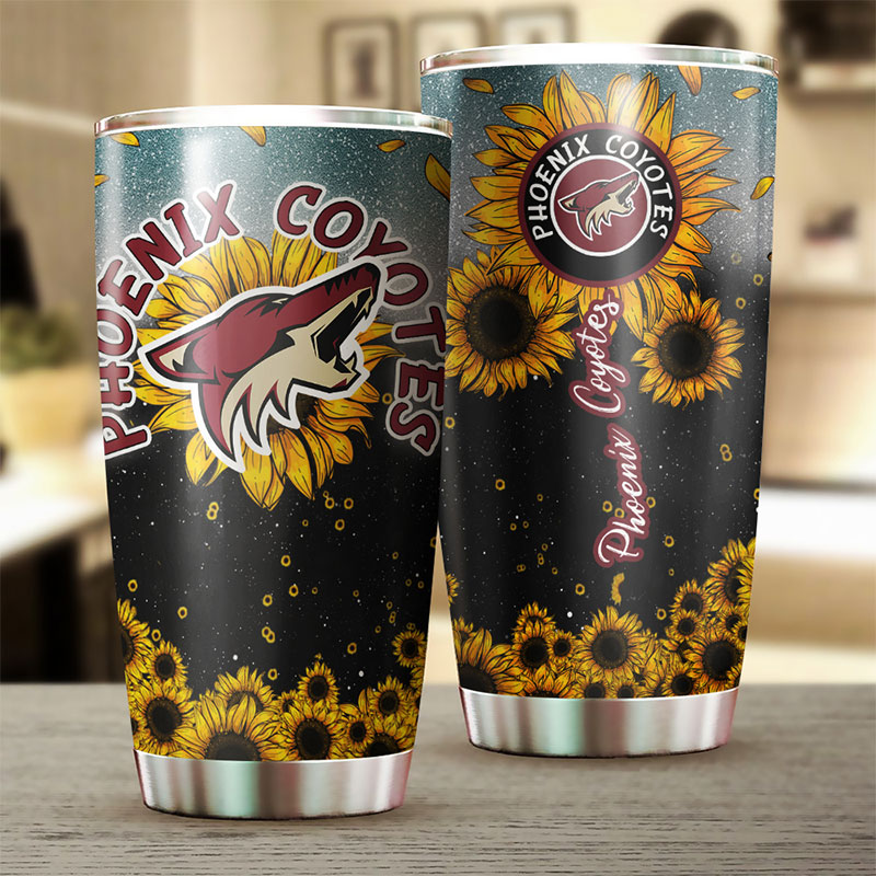 Keep Cool with This Sunflower Phoenix Coyotes NHL Tumbler