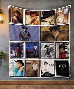 Keep Warm with Clint Black Album Quilt Blanket