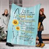 Keep Your Face to the Sunshine Printed Blanket - Gift from Aunt to Niece with Sunflower Design