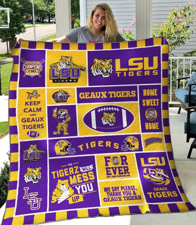 Keep Yourself Warm With This LSU Tigers Quilt Blanket