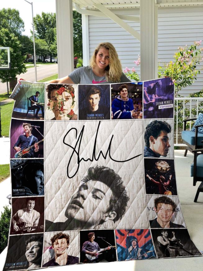 Keep cozy with this beautiful Shawn Mendes quilt blanket