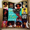 Keep it fun with this March Girl, Black Queen Quilt Thh948-4