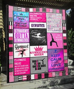 Keep your passion close with this Gymnastics Queen Quilt Bedding Set VH09 DUP