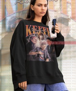 Keith Richards Retro Sweatshirt | Rock Guitarists Homage T-shirt
