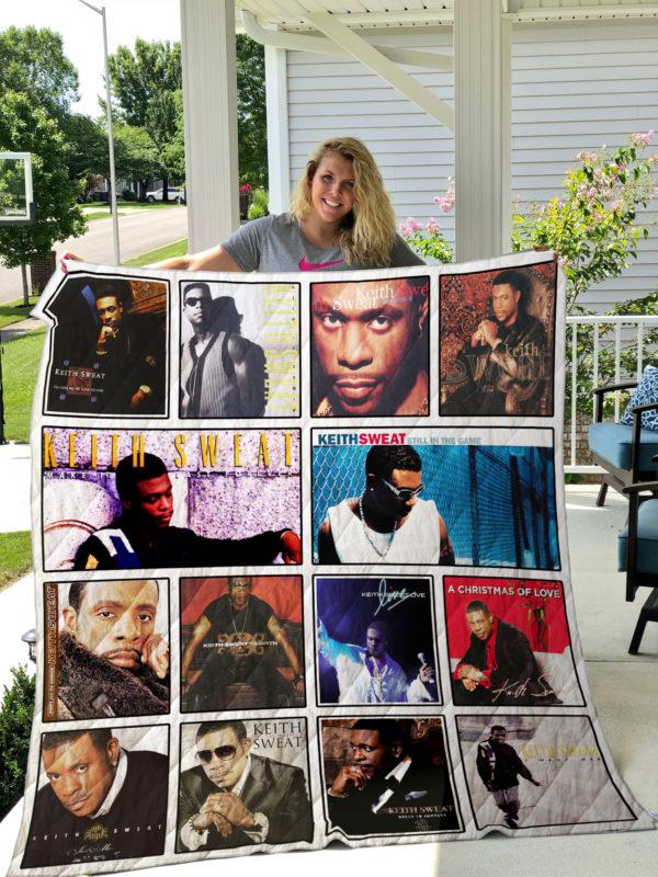 Keith Sweat Quilt Blanket with R&B Music Artwork