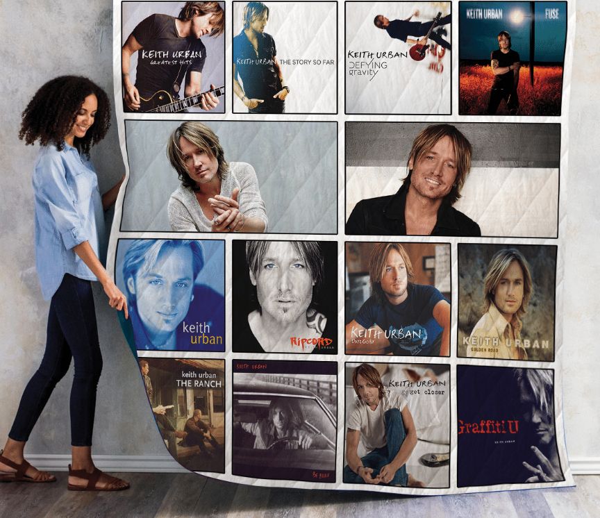 Keith Urban Classic Albums Collection Quilt Bedding Set - A Perfect Addition for Country Music Fans