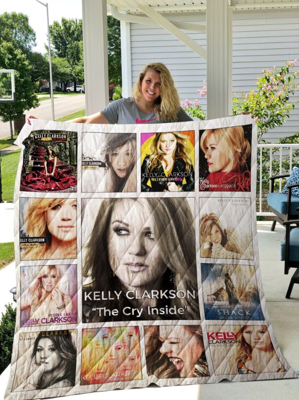 Kelly Clarkson Albums For Fans Ver Collection Quilt Bedding Set