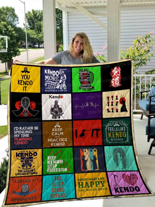 Kendo You Kendo It Perfect Gifts for Kendo Lover Quilt Bedding Set for Teens