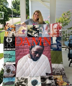 Kendrick Lamar Damn Albums Collection Quilt Bedding Set for Fans