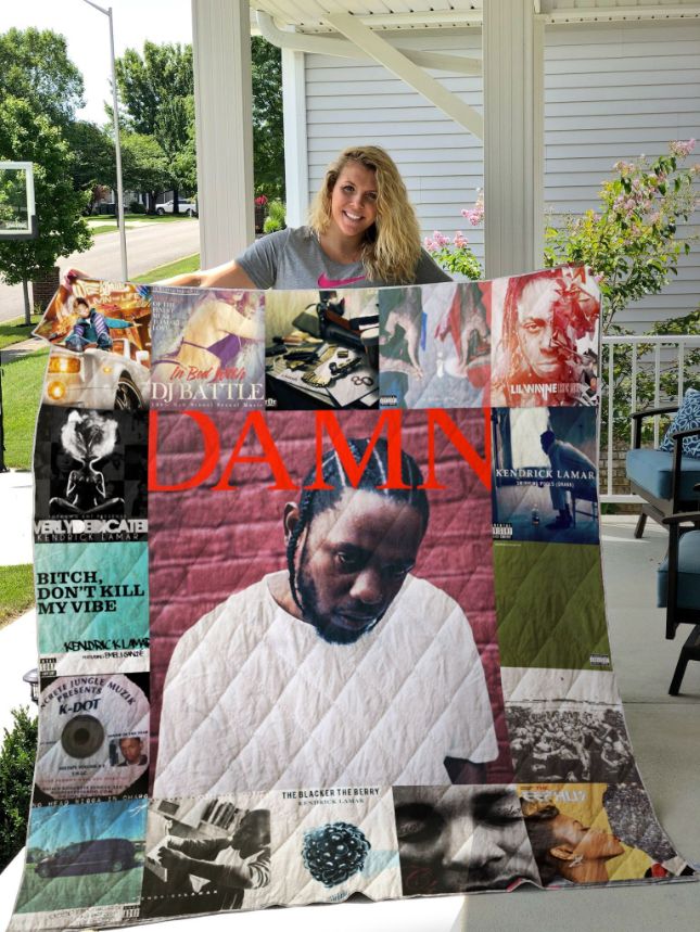 Kendrick Lamar Damn Albums Collection Quilt Bedding Set for Fans
