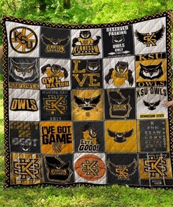 Kennesaw State Owls Quilted Bedding Set - Perfect for Sports Fans