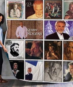 Kenny Rogers Vintage Albums Quilt Bedding Set - A Classic Addition to Your Bedroom