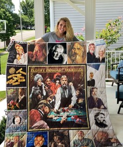 Kenny Rogers Vintage Retro Graphic Quilt Bedding Set - Featuring Classic Kenny Rogers Artwork