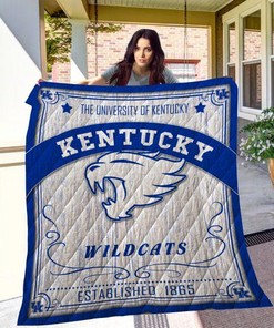 Kentucky Wildcats EST 1865 Quilt Blanket - Show your school spirit with this Quilt Bedding Set