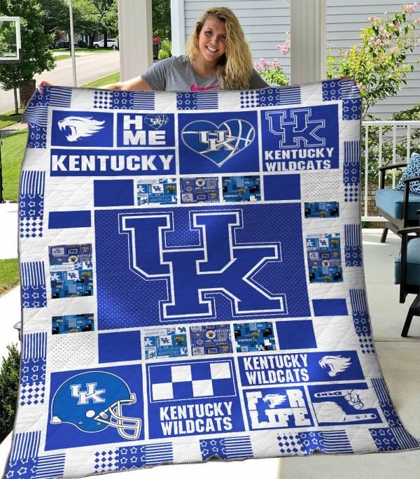 Kentucky Wildcats Quilt Blanket Set - DUP